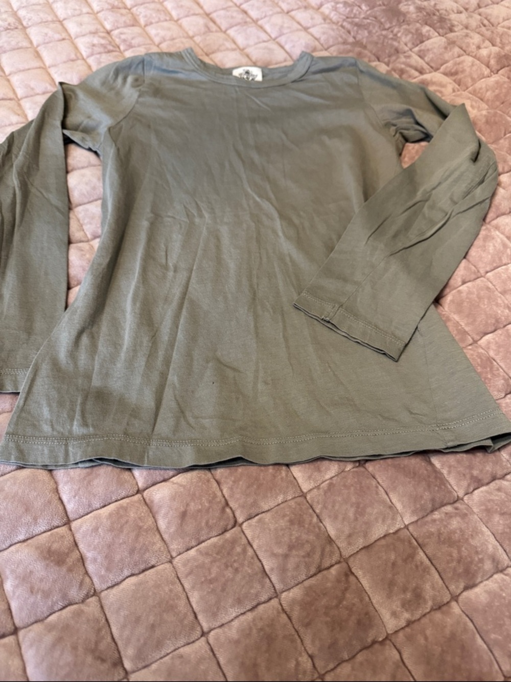 Bu and the duck Long Sleeve Crewneck Top in Gray